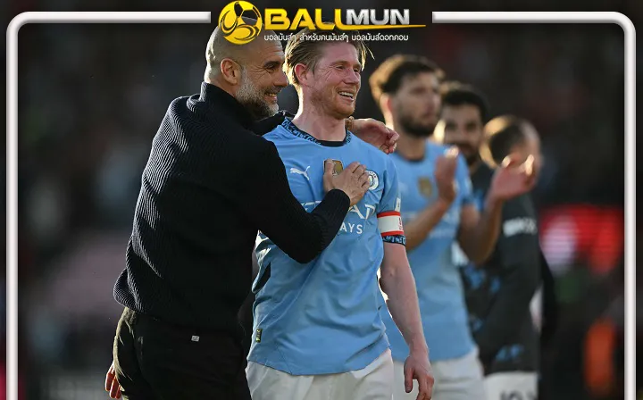 ดูบอลสด เป๊ป ยกย่อง เดอ บรอยน์ เป็นยอดมิดฟิลด์ที่ดีที่สุดที่เคยเล่นในอังกฤษ หลัง เจ้าดาวเตะประกาศอำลาเรือใบเรียบร้อยแล้ว